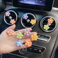 3/6PCS รถจัดแต่งทรงผมดอกไม้น้ำมันหอมระเหย Car Air Outlet ตกแต่งคลิปน้ำหอม Auto Air Freshener สีสันตกแต่งรถอุปกรณ์เสริม-Zitao