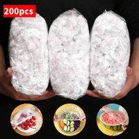 200pcs Reusable Food Storage Cover Disposable Saran Wrap Fruit Vegetable Fresh-Keeping Accessories