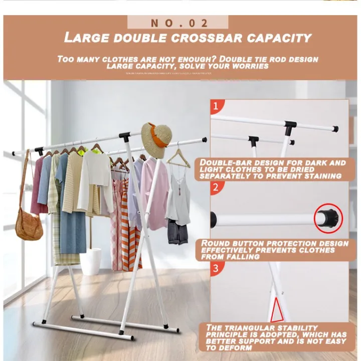 practical [PH STOCK&COD] Drying Racks Clothes Foldable Sampayan