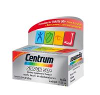 CENTRUM Silver 50+ 90 tablets l เซนทรัม ผลิตภัณฑ์เสริมอาหารชนิดเม็ด วิตามินและเกลือแร่รวม กระปุก 90 เม็ด