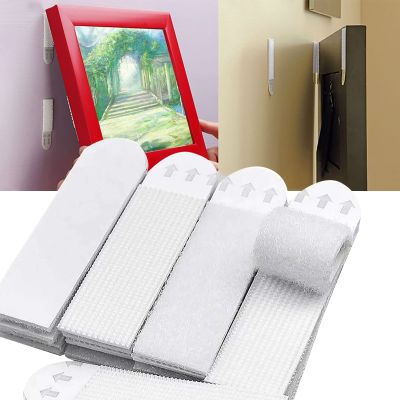 24 group S L White Tape Damage-Free Picture Frame Hanging Strips Wall Sticker Hook Value Pack Picture Hanging Strips