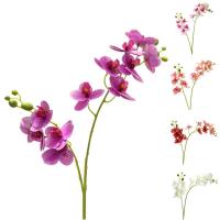 Artificial Orchid 3D printOrchids white artificial flowers hand feel simulation orchid flower for home wedding decoration floreS Artificial Flowers  P