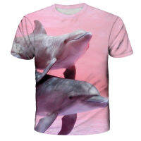 2021 Summer Dolphin 3d Printed Family Matching Father&amp;son T-shirts