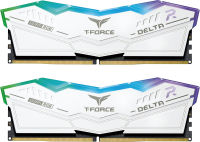 TEAMGROUP T-Force Delta RGB DDR5 Ram 32GB Kit (2x16GB) 6200MHz (PC5-49600) CL38 Desktop Memory Module Ram (White) for 600 Series Chipset - FF4D532G6200HC38ADC01 32GB(2x16GB) DDR5 6200MHz 38-38-38-78 White