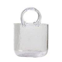 【YF】№  New Vase Handbag Transparent Glass Hydroponic for Office