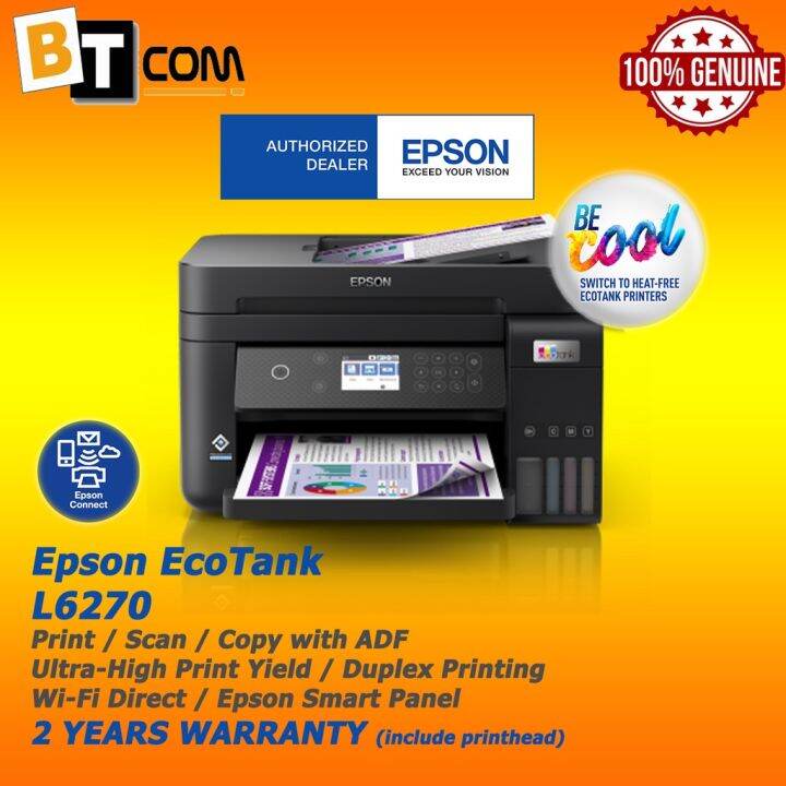 (PRE-ORDER 14DAYS) Epson EcoTank L6270 A4 Wi-Fi All-in-One Ink Tank ...