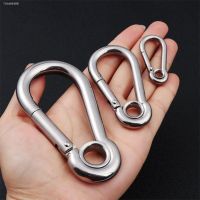 ☑ M4 M10 Spring Quick Link Buckle Ring with Hole Outdoor Climbing Gear Carabiner Safety Hook Travel Kit Camping Equipment Tools