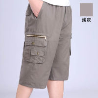 Cargo Shorts กางเกง ขาสั้น ผู้ชาย หลายกระเป๋า กระเป๋ากล่อง ( ไซส์ 28-42