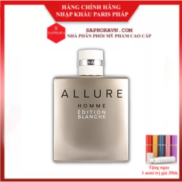 Nước hoa Chanel, Nước hoa Chanel Allure Homme Edition Blanche 100ml - Nước  hoa nam lịch lãm, nước hoa cao cấp chính hãng 