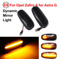 2ชิ้นสัญญาณไฟสำหรับ Opel Zafira A 1999 2000 2001 2002 2003 2004 2005 Astra G 1998-2009 LED แบบไดนามิกด้านเครื่องหมายเปิด