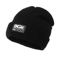 【KFAS Clothing Store】 ใหม่ DGK Patch Casual ฤดูใบไม้ร่วงหมวก Beanies สำหรับผู้ชายผู้หญิงอุ่นแฟชั่นถักหมวกฤดูหนาว Hip-Hop Skullies หมวกเย็น