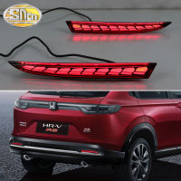 SNCN 2ชิ้นโคมไฟ Bemper Belakang LED สำหรับฮอนด้าเอชอาร์วี HR-V 2022 2023 RS ไฟเบรกไฟท้ายโคมไฟสะท้อนแสงสัญญาณเลี้ยวถอยหลังไฟตัดหมอกรถยนต์