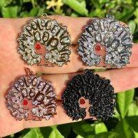 【YF】✁  5Pcs Pave Unapologetically Afro Charms Pendant Accessories for Jewelry Make