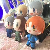 พวงกุญแจจี้ตุ๊กตายัดนุ่นแกน Hetalia การ์ตูนน่ารักของเล่นยัดไส้รูปการ์ตูนคอสเพลย์วันเกิดสำหรับเด็กของขวัญ10ซม.