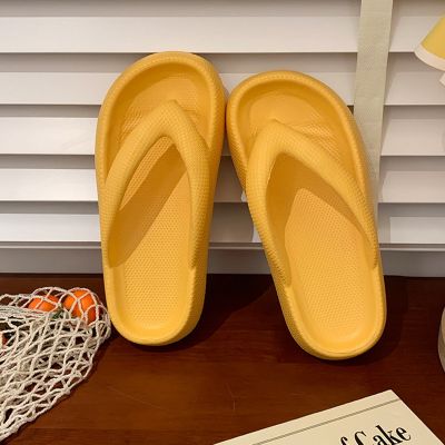 New 4.5cm Flip Flops Fashionable Pattern Slides Eva Thick Soled Slippers Non-Slip Beach Shoes Home Indoor Slippers
