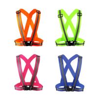 Highlight Reflective Straps Night Running Riding Clothing Vest Adjustable Safety Vest Elastic Band For Adults and Children