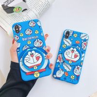 เคสซิลิโคนนิ่มลายการ์ตูนโดราเอมอนสำหรับ OPPO A36 A17 A57 Realme C30 C35 C21Y C25y C33 C33s C55 A93 5G A93S A74 5G A54 A74 Reno 7 Lite 8 F21 Pro A58X ฝาหลังตัวยึดกระจก