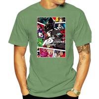 T-shirt Persona 5 Poster 100 Cotton Short Sleeve O-neck Tops Tee Shirts