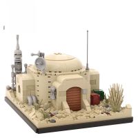 Eisley-Cantina Tatooine Slums หมู่บ้านทะเลทรายสงครามอวกาศหลบหนีจากบ้าน Jedha ต่อสู้ยานอวกาศนาโนเหยี่ยวของเล่นบล็อคก่อสร้าง