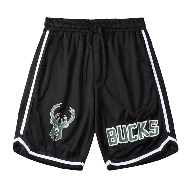milwaukee bucks cream shorts