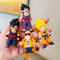 พวงกุญแจอนิเมะดราก้อนบอล Goku เบจิต้าพิคโคโลขนาด6ซม.,พวงกุญแจพีวีซีรูปแอคชั่นสำหรับผู้ชายเครื่องประดับแฟชั่นจี้กระเป๋าสุภาพสตรี