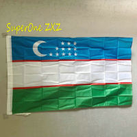 ZXZ free shipping Uzbekistan flag 90*150cm High Quality Polyester Uzb Uzbek Uzbekistan national flag