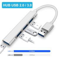 [HOT HAIXWLXKWW 589] USB 3.1 Type C HUB 3.0 2.0 4 Port Splitter ชาร์จอะแดปเตอร์อลูมิเนียมสำหรับ13 15