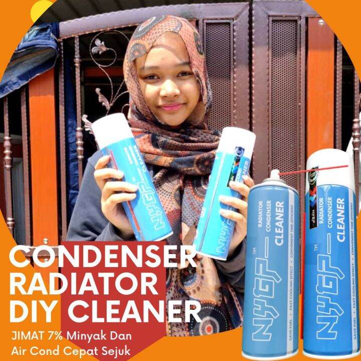 NyGp GO COOL DIY CONDENSER RADIATOR CLEANER AIRCON TREATMENT CUCI BERSIH CLEANER 8LINE AEROPAK