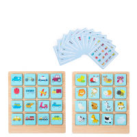 Children Puzzle Board Game Instant Photo Memory Chess Baby Brain Power Early Education Wooden Learning Toys Kids Gifts