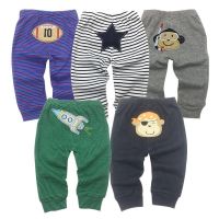 COD SDFGERGERTER 5PCS Unisex Baby Haren pants Newborn Trousers 3months to 2 years old Kids Casual Pants Boys and Girl Anti-Mosquitoes Pajama Bottoms