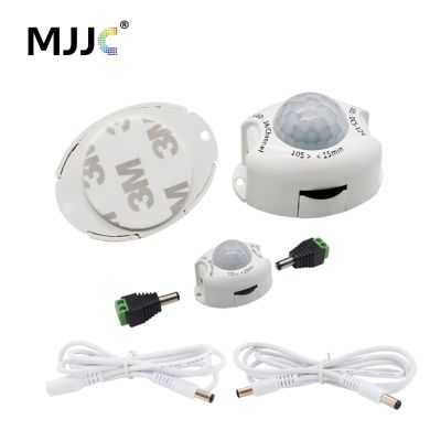 Motion Sensor Light Switch 5V 12V DC Movement Detector Activated Timer Automatic Switch ON OFF LED Strip Light PIR Motion Sensor