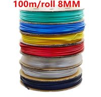 100m/roll 8MM Heat shrinkable tube heat shrink tubing Insulation casing 100m a reel Cable Management