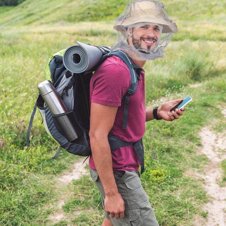 2-pcs-mosquito-hat-net-face-head-protector-foldable-summer-outdoor-insect-gnat-head-cover-fishing-supplies-anti-mosquito-caps-towels