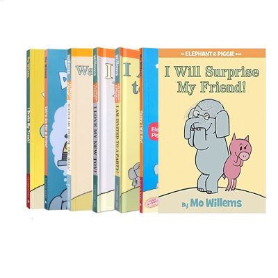 หนังสือภาพชุดหมูและช้าง7เล่มเป็นภาษาอังกฤษ