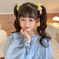 ▧✆﹍ Baby Girls Cute Cartoon Flower Bow Cloth Hair Rope Elastic Hair Band Sweet Simple Ponytail Hair Ring Accessories Rubber Band