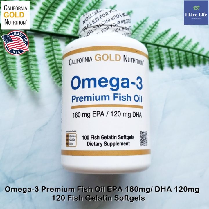 น้ำมันปลา-โอเมก้า-3-omega-3-premium-fish-oil-1000-mg-100-fish-gelatin-softgels-california-gold-nutrition