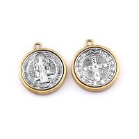 【CW】❀  2Pcs St Benedict Medal Pendants Jewelry Making Necklace Accessories 32.3x27.9mm A-557