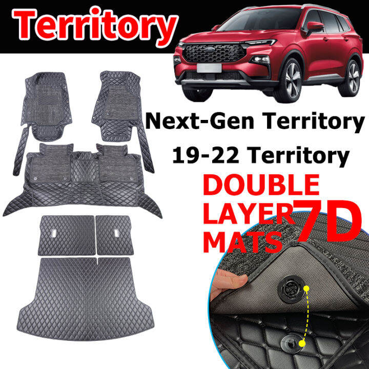 20192025 Ford Territory Matting 7D Double Layer Car Floor Mats Deep