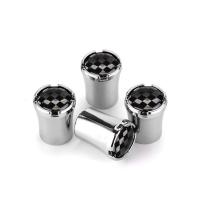 4pcs/Lot F1 Racing Flag Car Tire Valve Caps For Citroen C3 C4 C5 C4l Xsara Wheel Tires Air Dust Waterproof Screw Airtight Cap