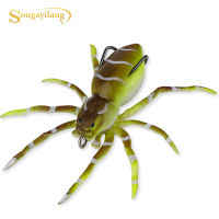 Souilang 5Pc Spider Fishing Lure สมจริง Spider เหยื่อตกปลาประดิษฐ์ Soft Lure ซิลิโคน Phantom สำหรับน้ำจืดน้ำเค็ม