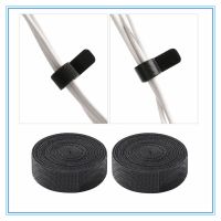✷ 2Pcs Roll Fastening Tape Cable Ties Reusable Hook and loop Straps Double Side Hook Roll Wires Cords Manage Wire Organizer Straps