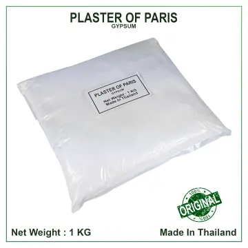 plaster of paris (1kg), gypsum (moulds)