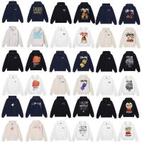 New Stuˉssˉy Stuˉssˉy hooded male and female couples strawberry plush dice hippopotamus bear pullover loose sweatshirt