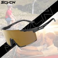 【CW】▥◐◇  SCVCN Photochromic Glasses Cycling Sunglasses Cycl Men UV400 Eyewear MTB Outdoor Goggles