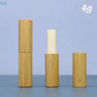 ?【Lowest price】YUE 4/5G Empty NATURAL Bamboo Lipstick Tube เครื่องสำอางลิปบาล์มคอนเทนเนอร์ขวด