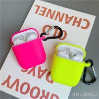 Fluorescent color For Apple Airpods Case Solid color Bluetooth Earphone Protective Cover For Air pods Pro 2 1 Headphone Case Box