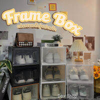 กล่องใส่รองเท้า ONLY FRAME BOXES ฝาหน้า ฝาหลัง รุ่นขายดี กล่องเก็บรองเท้า รุ่นแนะนำ ขนาดใหญ่