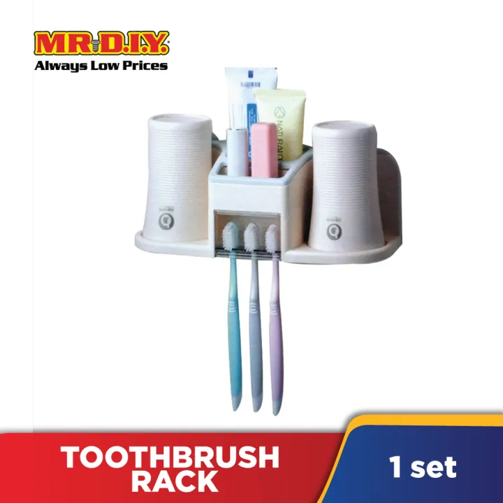 WallMounted Toothbrush Holder Set Lazada