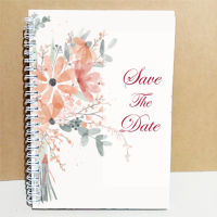 สมุดเซ็นอวยพรSave the dateขนาดA5(15x21cm) พร้อมส่ง