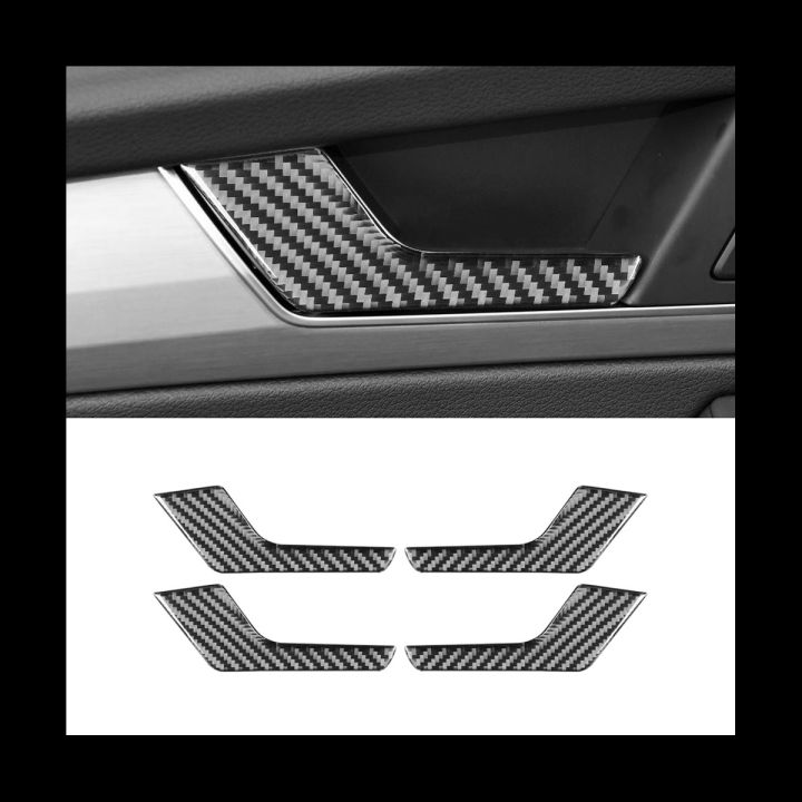 huawe-inner-door-handle-cover-trim-frame-sticker-decoration-carbon-fiber-for-q5-2018-2023-interior-accessories